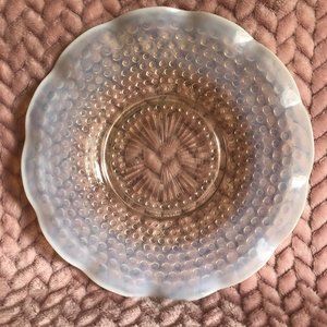 Hob Nob Milk Glass Edged Cake Plate